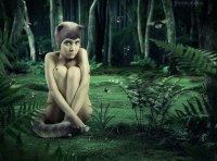 photo: forest cat