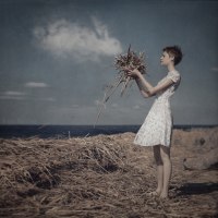 photo: the girl and the sky bunny